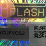 Competitve custom hologram sticker holographic security label with transparent serial number