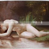 Canvas nude woman oil painting