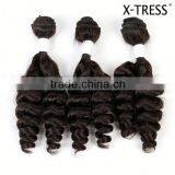 18inch 100g 3pcs Multi Wholesale Heat Resisitant Synthetic Hair Extension Bundle Weaves