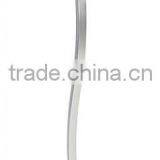 11 x 17 Menu Stand for Floor With Clear Acrylic Frame, Double Curve Pole - Silver(MS-A-012) thumbnail-1