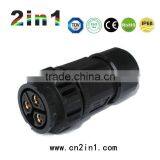 SK26-3P IP68 30A Nylon Solder Electric Cable Wire Waterproof Connector Bayonet Type thumbnail-2