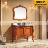 Top Sale Luxury Antique Solid Wood Bathroom Cabinet