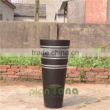 Water Proof Conical Painted Color Glass Reinforced Composite Urn thumbnail-3