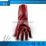 QL PVC coated Oil resistant heavy duty chemical resistant gloves