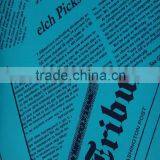 New Design Newspaper Printing Fabric With Tee Shirt
