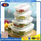 Glass Fresh Keeping Box Clear Round Shape Heat-proof Crisper thumbnail-1