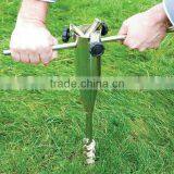 Rotary Washing Line Parasol Umbrella Screw In Metal Garden Ground Spike Base thumbnail-1