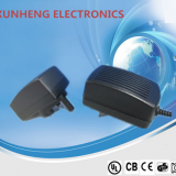 24-30W Customized Wall-mounted Power Adapter with 6 Types of AC Plug, for CCTV Power Supplies