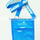 OEM neck lanyard with id card holder conference pouch