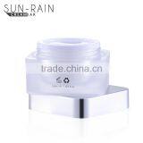 High Quality China Made Square Small Clear Lotion Face Cosmetics Cream Empty Jar thumbnail-2