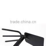 Antislip Handle 12" Gardening Rake Hoe Black for Weeding Soil Turning thumbnail-2