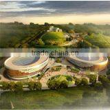 China Honglu Light Steel Structure Stadium Building thumbnail-1