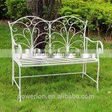 Outdoor Furniture Antique White KD Bench thumbnail-1