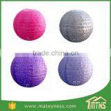 Eyelet Lace Look Paper Wedding Lanterns thumbnail-2
