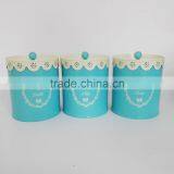 Lace Lid With Tea Coffee Sugar Set Biscuit Bread Bin Cake Canister Storage Jar Pot thumbnail-3