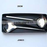 Mirror Polished Salad Set Made in Steel Tulip Style thumbnail-1