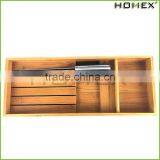 Bamboo Steak Knife Holder In-Drawer Knife Tray Homex BSCI/Factory thumbnail-4