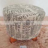 Factory Price H28cm Fabric Covered Ottomans,Footrests thumbnail-2