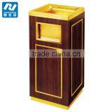 Square Stainless Steel Powder Coated Dust Bin With Ashtray thumbnail-6