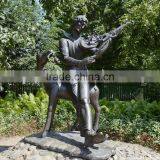 Bronze Foundry Garden Decoration Bronze Violin Bronze Sculpture