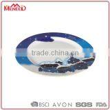 X'mas Night Design Food Touch Available Christmas Custom Blue Melamine Side Dish thumbnail-2