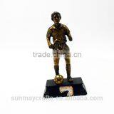 Wholesale Custom High Quality Polyresin Soccer Trophy Statue for Sale thumbnail-2