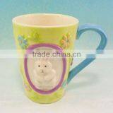 New Design Rabbit Shape Ceramic Easter Mug thumbnail-1
