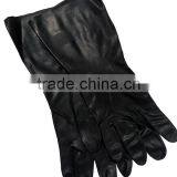 Black Industry Glove With Embossed Grip And Rolled Cuff thumbnail-2