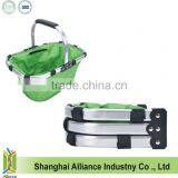 600D Polyester Promotional Picnic Basket With Inner Zipper Purse Pocket, Green(CBS030) thumbnail-1