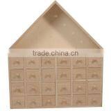 Wood Box, Christmas Advent Calendar Box ,wood Christmas Wish Calendar thumbnail-1