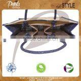 PP Laminated Three Bottle Jute Wine Bag Rope Handle thumbnail-5