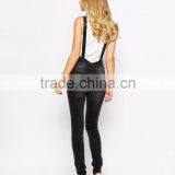 2015 China Factory OEM ODM Fashionable Customized Overall Jumpsuit With Plunge Neckline thumbnail-2