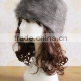 Wholesale Womenhat Winter Lei Feng Cap Snow Cap Russia Faux Fur Hat for Woman thumbnail-4