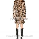 2016 Winter Lady Fancy High Quality Print Goat Fur Coat OEM Service thumbnail-2