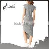 Irregular Dress With Light Heather Grey for Girls thumbnail-3