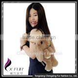 CX-H-15 Cute Rabbit Shape Women Genuine Rex Rabbit Fur Handbag thumbnail-2
