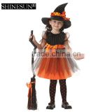 2016 Cute pumpkin witch costume for holiday party