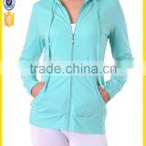 Woman Fitness Wholesale Zip Up Run Hoodies Custom Fleece Gym Hoodies thumbnail-5