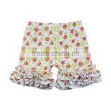 Wholesale Boutique Ruffle Kids 100% Cotton Ruffle Girls Summer Shorts thumbnail-5