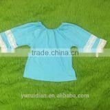 Kids Girl Lace Shirts Sunny Girl Clothing Top Fashion Girl t Shirt 3/4 Sleeves Shirt thumbnail-6