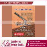 High Quality 1/4" Fancy Alphabet Set for Stamping on Leather and Paper
