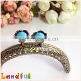 8.5cm High Quality Flower Head DIY Clutch Purse Frame Metal Coin Purse Frame thumbnail-4