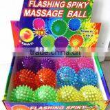 Flashing rubber massage bounce ball spike bounce ball kids toy
