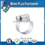 Made in Taiwan Stainless Steel Strong Stainless Steel Hose Clamps Flexible Hose Clamp Heavy Torque Hose Clamp thumbnail-1