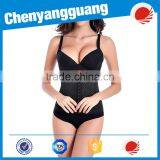 CYG Latest Women's Strapless Faux Leather Zipper Front Corset and Pant thumbnail-1