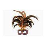 Mardi Gras / Christmas Carnival Party Colombina Masks With Feather thumbnail-1