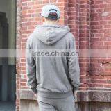 Wholesale Mens Cotton Fleece Embroidered Hoodies,Oem Casual Fleece Zipper Up Hoodies For Men thumbnail-3