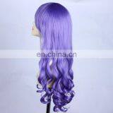 New Cosplay Fashion Long Curly Dark Blue Wig thumbnail-3