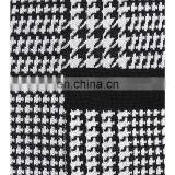 2018 Fashion Women White and Black Plaid Long Maxi Trench Winer Coat thumbnail-4