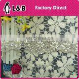 Wedding Dress Handmade Wholesale Chain Rhinestone Trim for 2016 Fashion With Back Glue